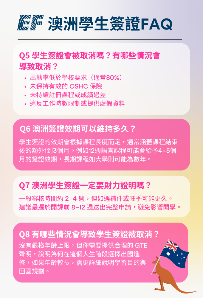 澳洲學生簽證問答FAQ EF go blog | EF 台灣海外遊留學