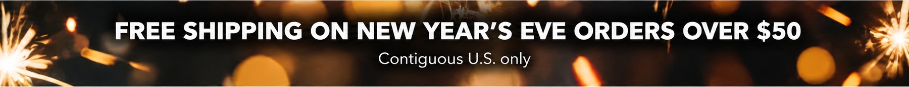 Free shipping on orders $50 or more in the continental U.S.