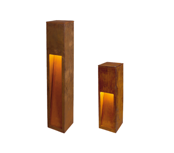 RUSTY® SLOT 80 (links) und 50 (rechts) freigestellt auf Grau.