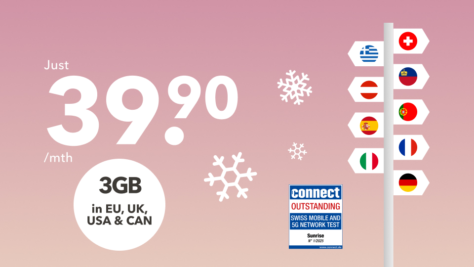 Mobile Subscriptions - Best Plans in Switzerland | Sunrise