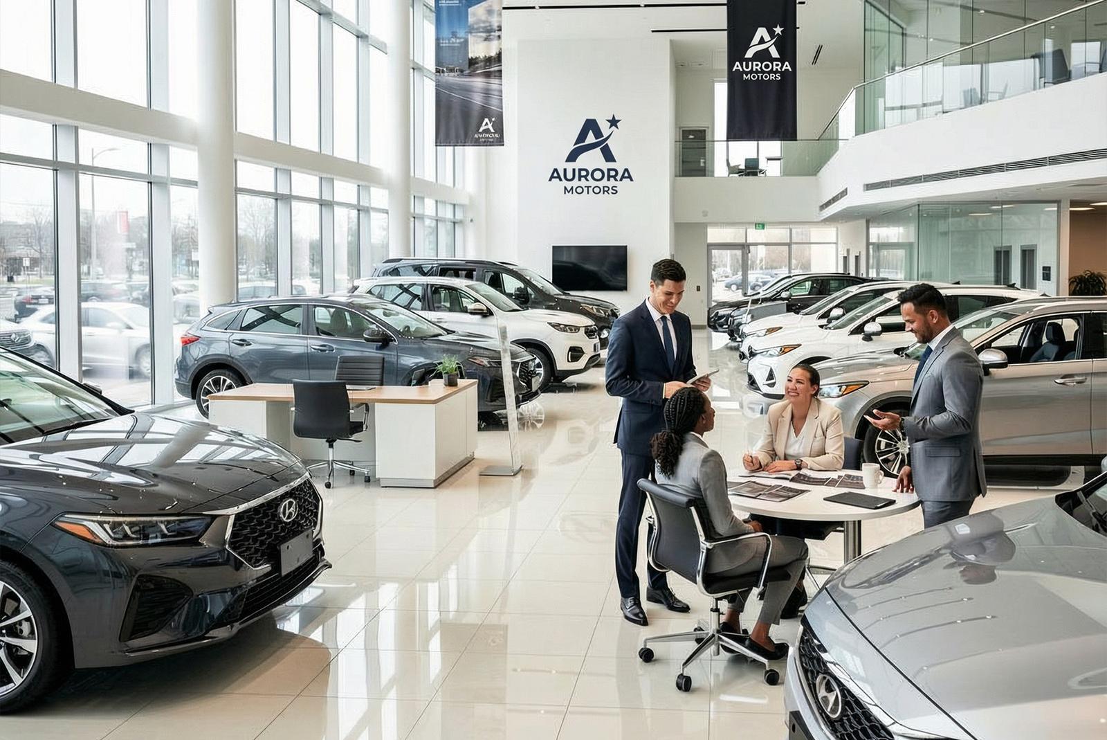 Workfloor setting with employees gathering