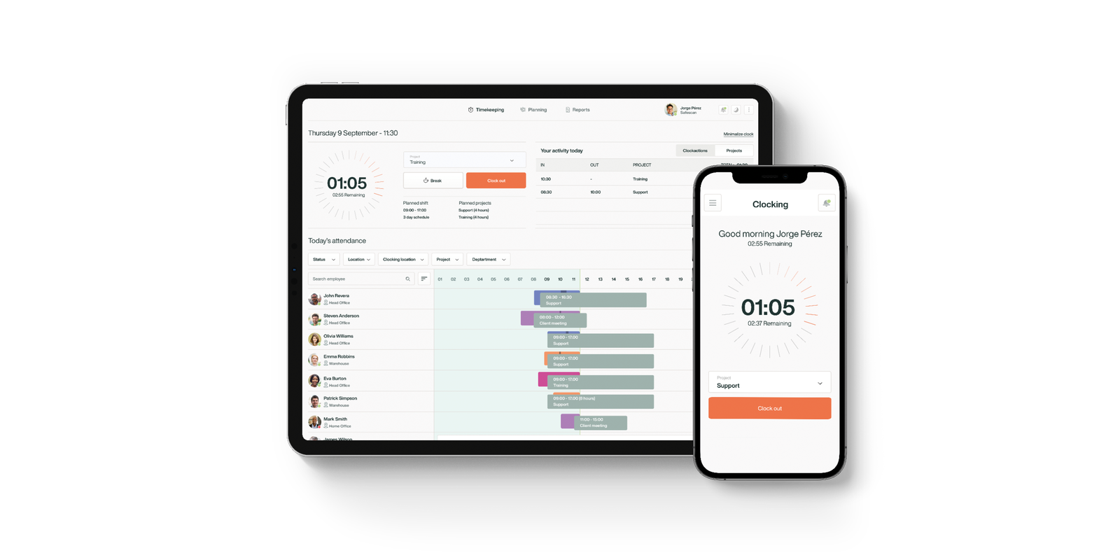 Time tracking software app