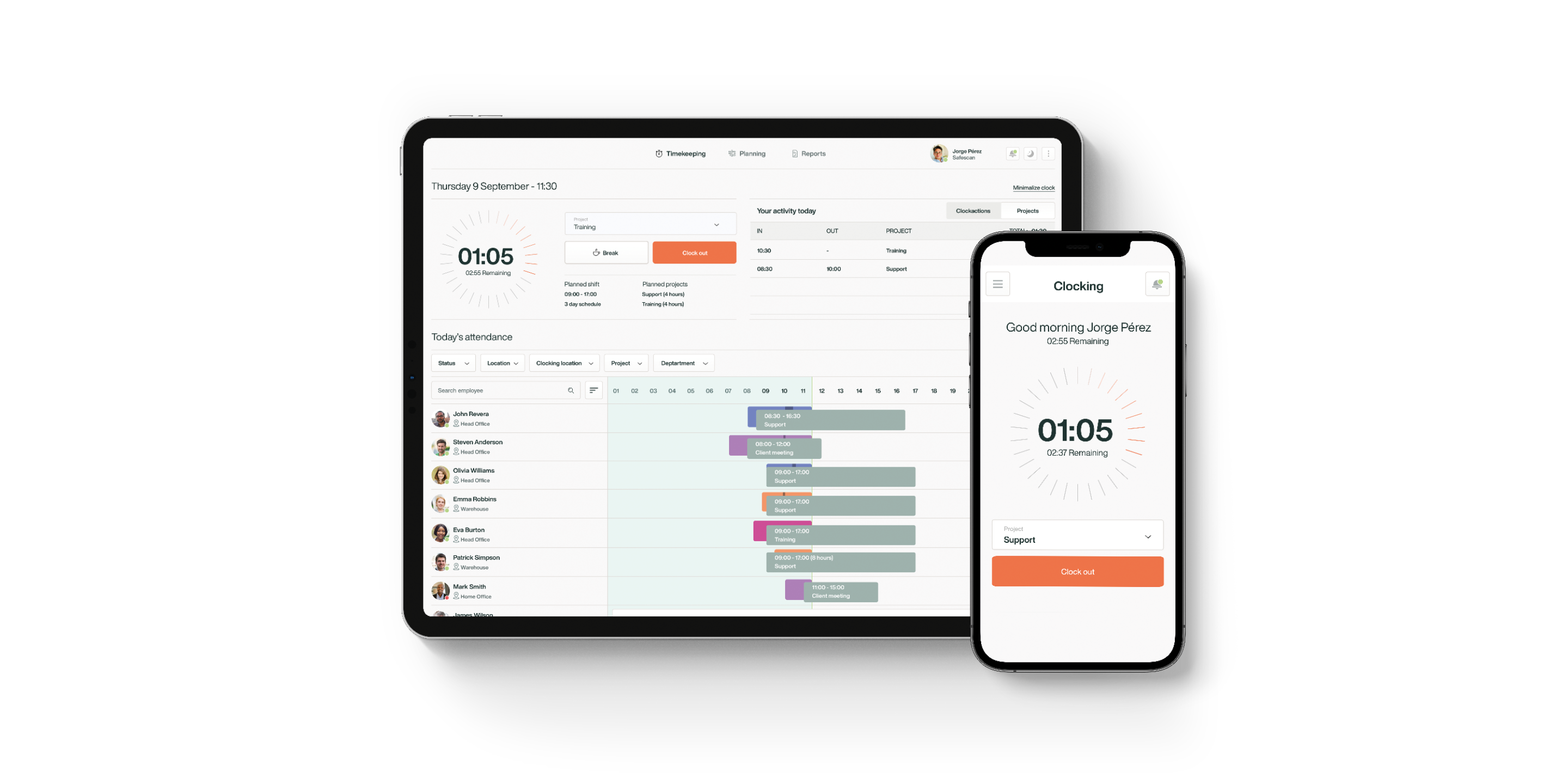 Time tracking software app