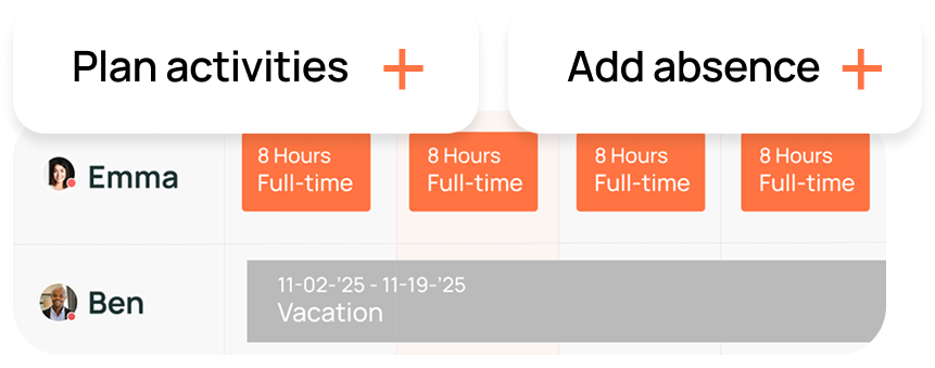 Create work schedules image