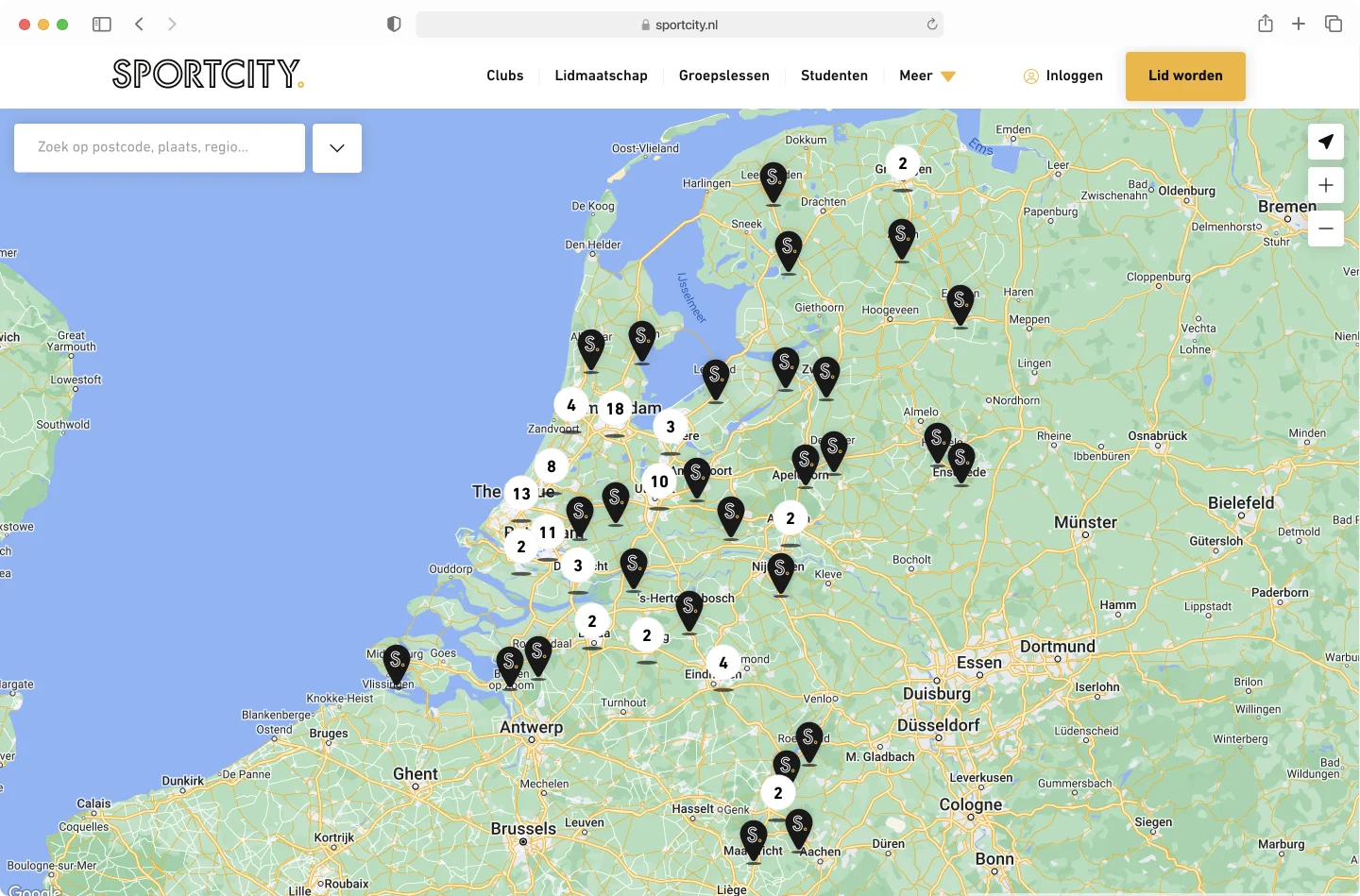 Sportcity new overview page