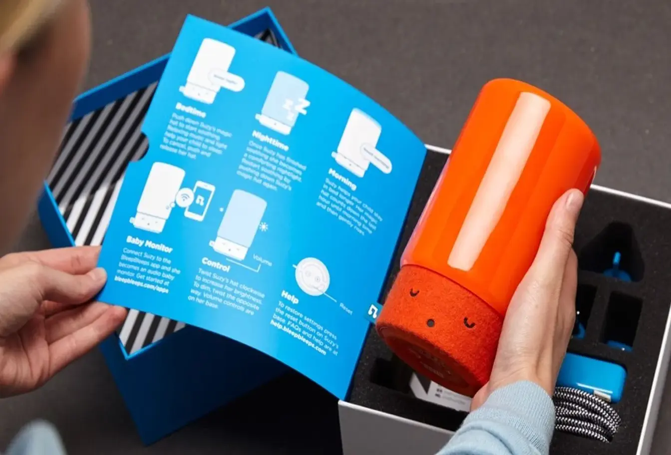Product being opened