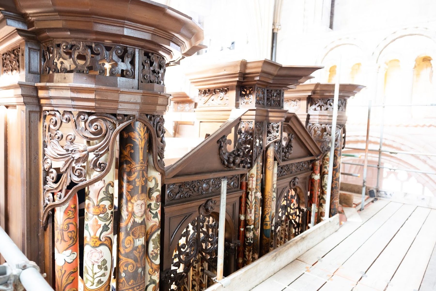 Gloucester Cathedral organ pipes
