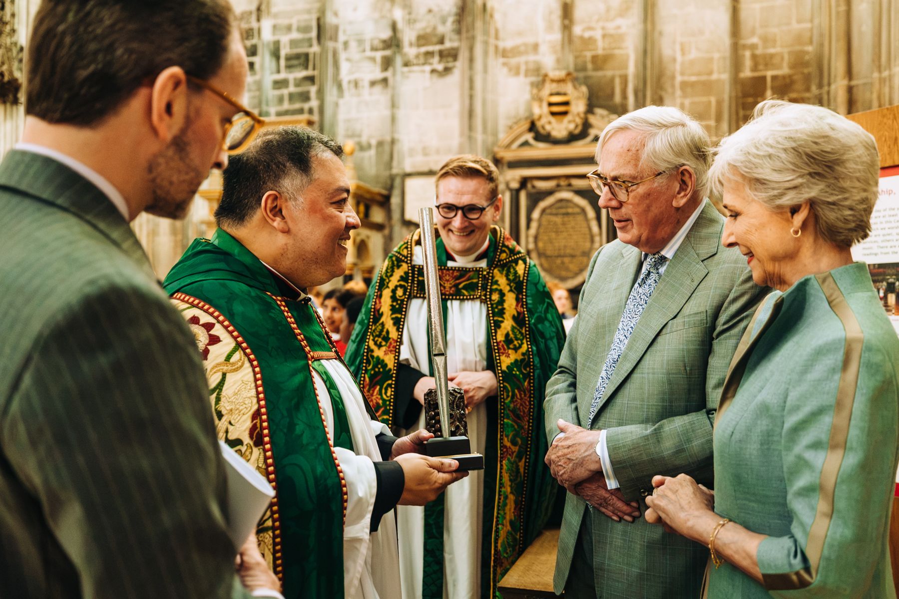 Organ dedication event - gifting pipe to the Duke and Duchess of Gloucester