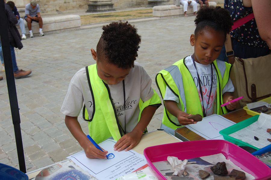 Festival of Archaeology Family Day children colouring