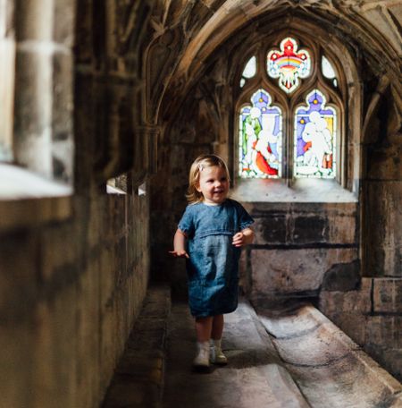 Little girl in Cloister