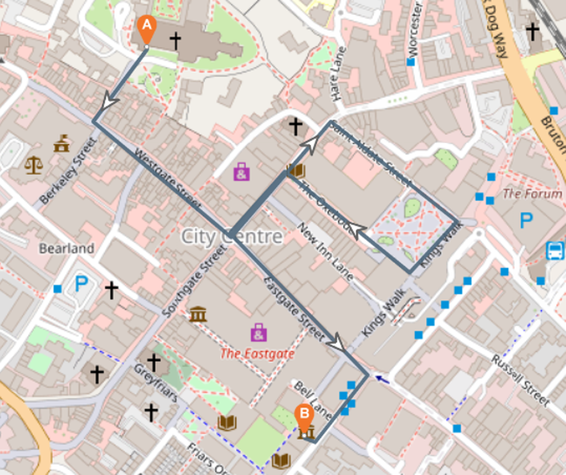 Lantern Parade Map