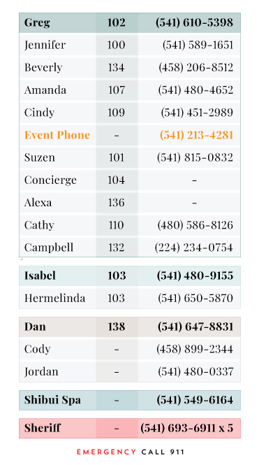 Employee phone directory