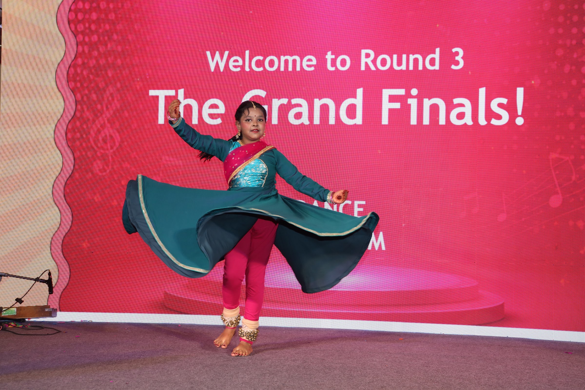Young dancer performing on stage at the School Idol 2026 Grand Finals