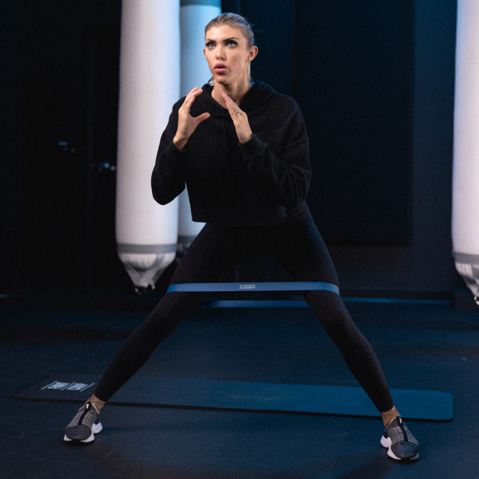 Lateral shuffles with a resistance band