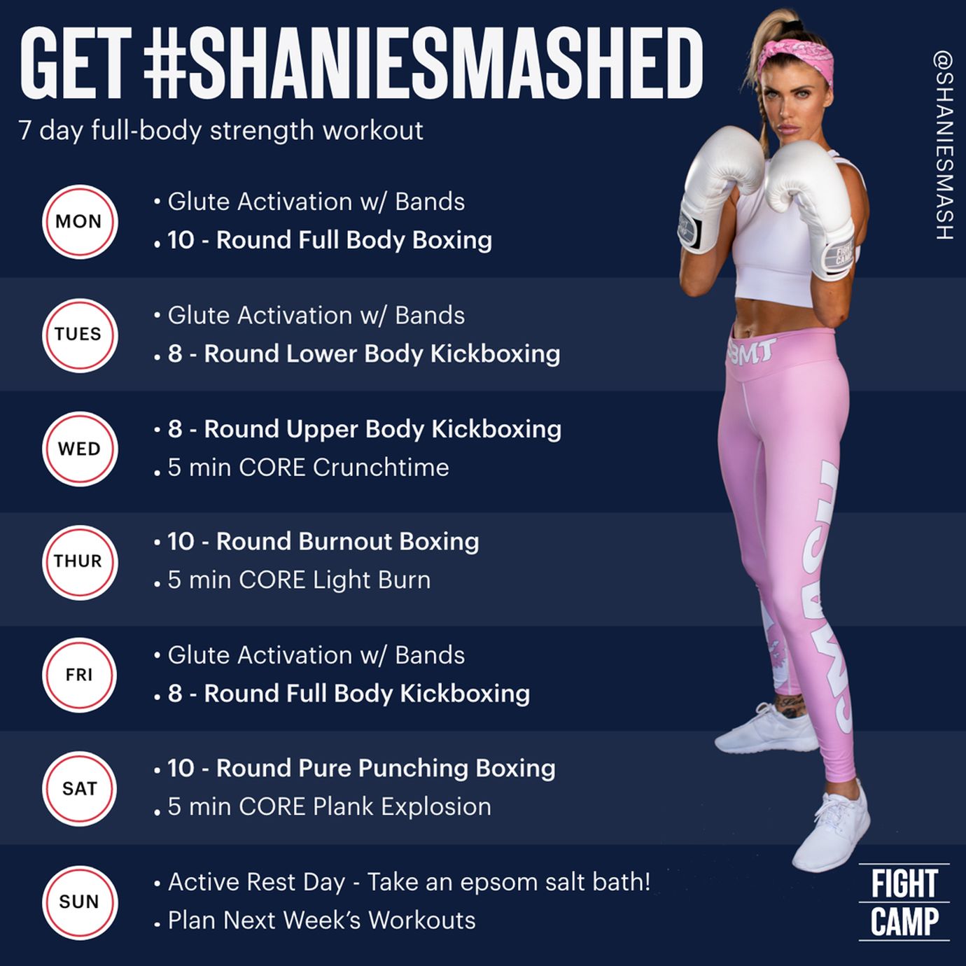 Get #ShanieSmashed: 7-Day Full-Body Strength Workout