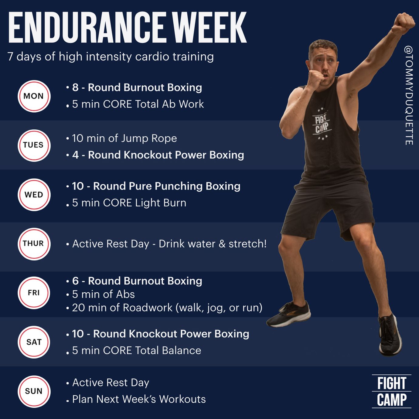 7-Day High Intensity Cardio Training