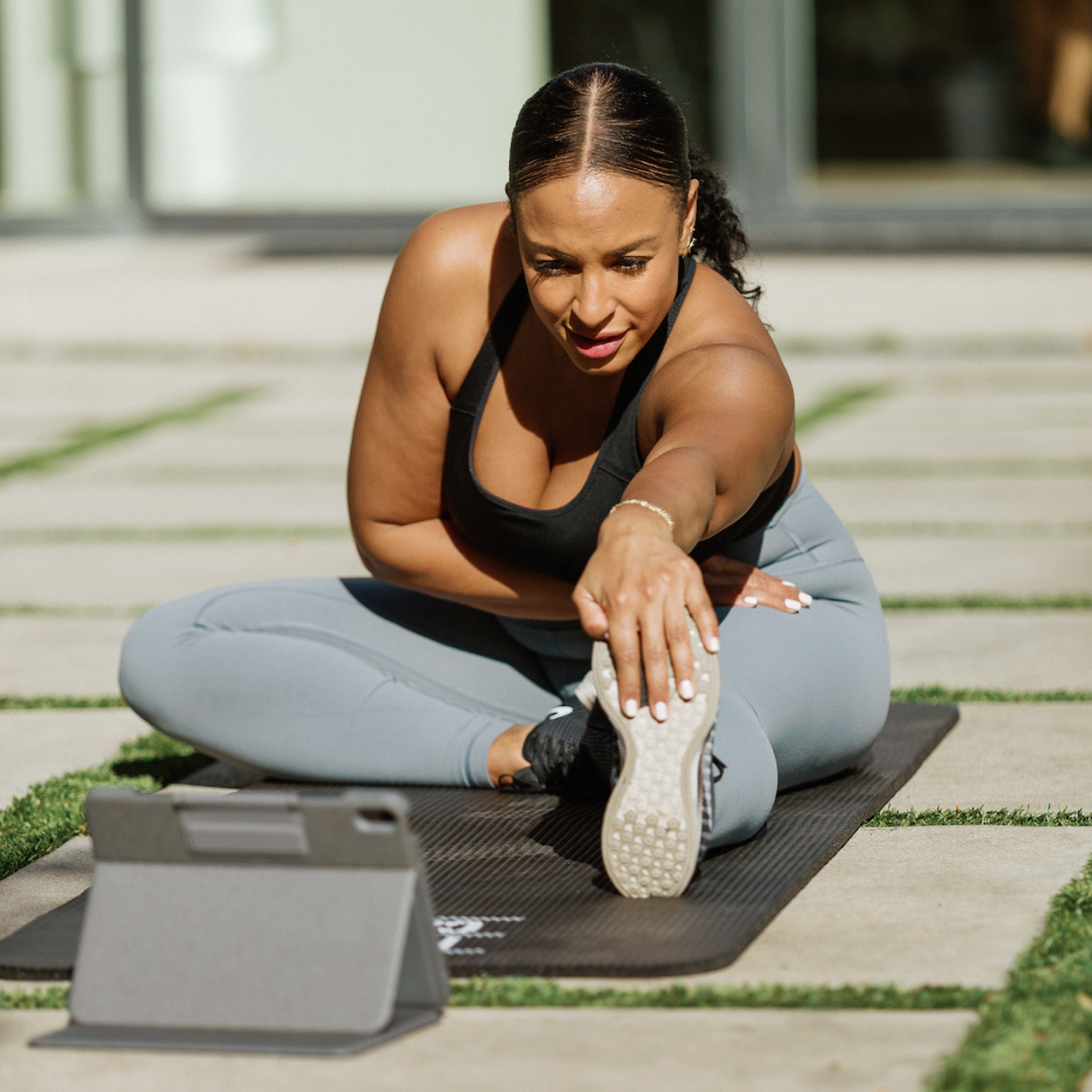 Stretching before a workout