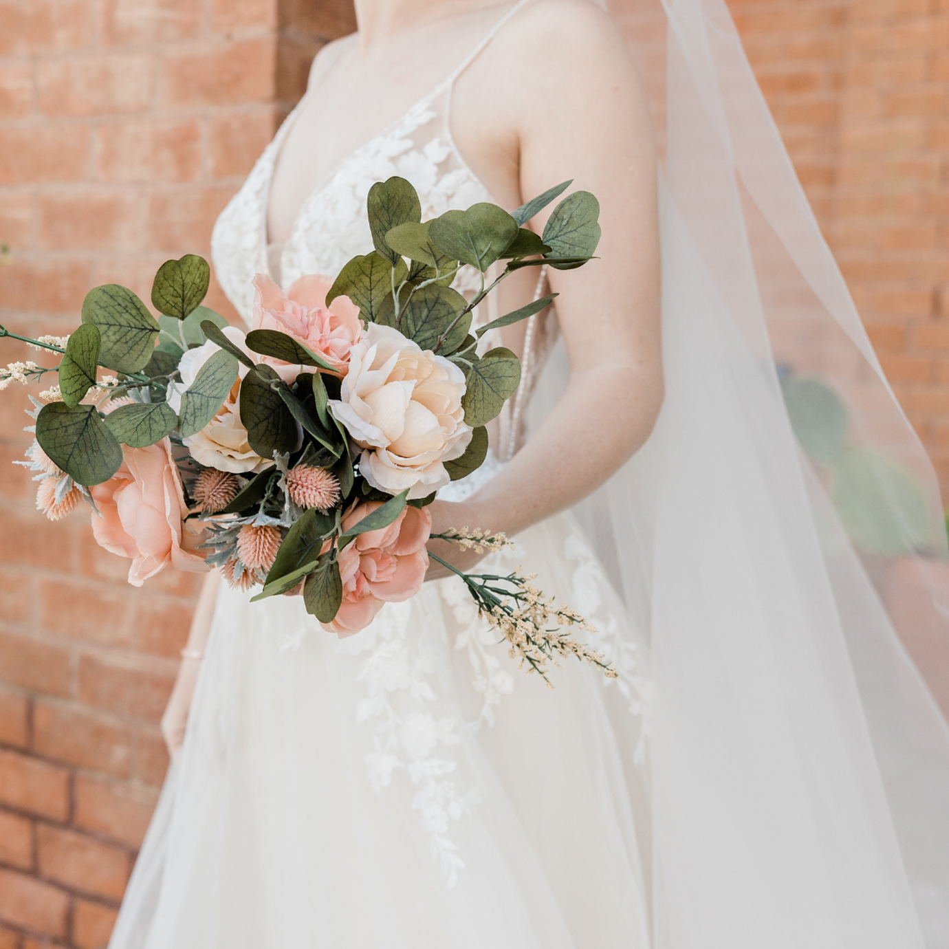 Bride walking down the aisle