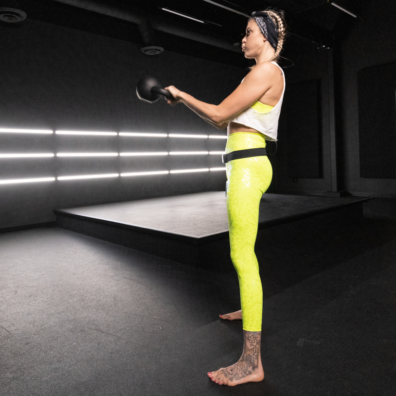 Shanie Smash Doing Kettlebell Swings