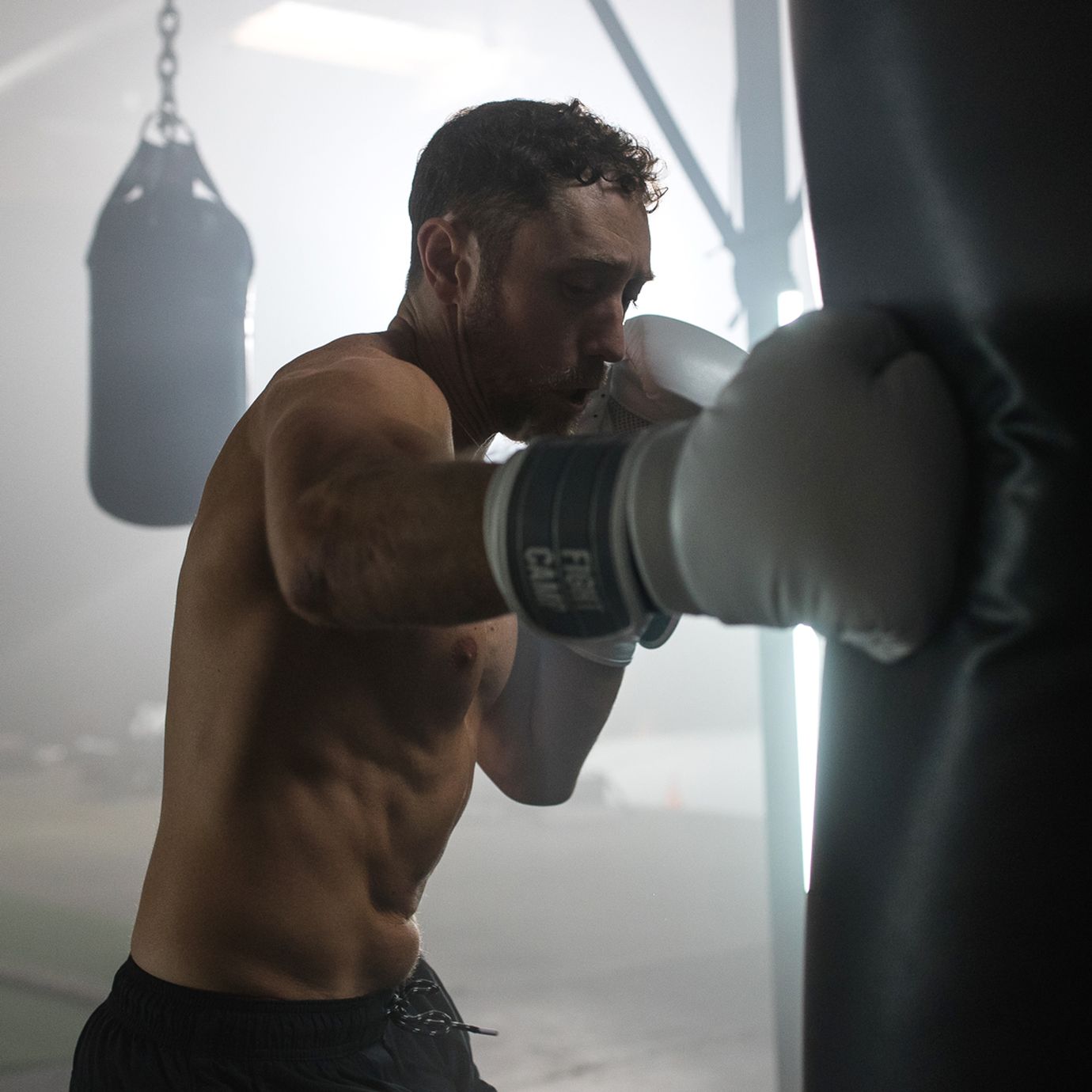 Tommy Duquette Training On a Heavy Bag