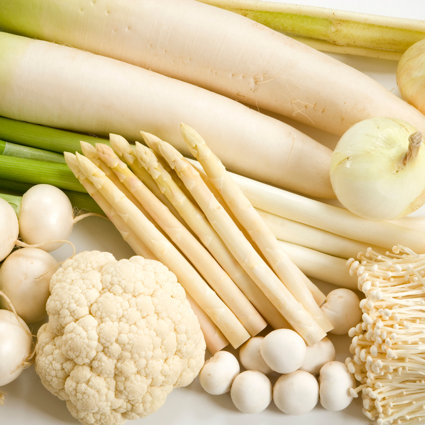 White-Brown Vegetables