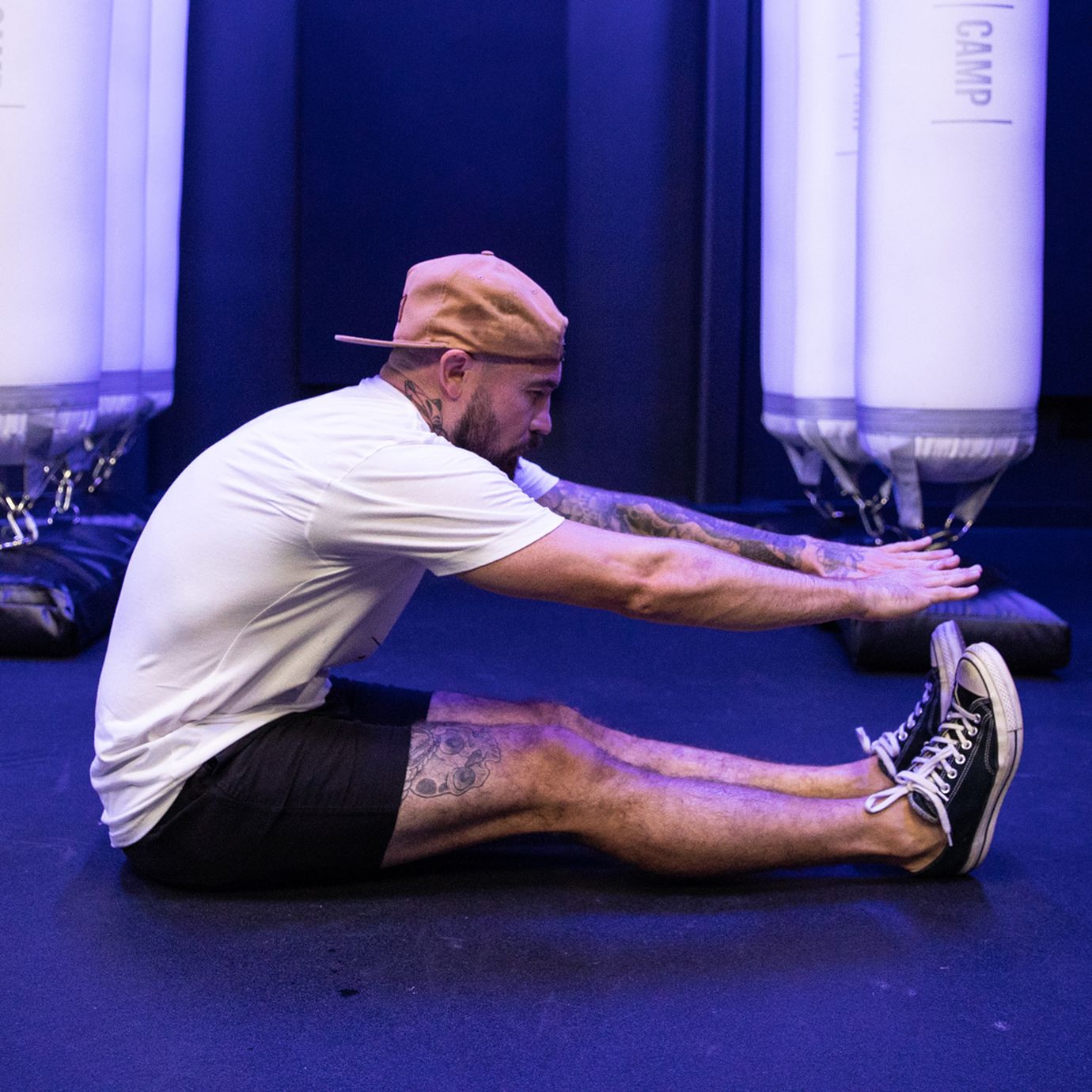 Aaron Swenson Doing Sit and Reaches