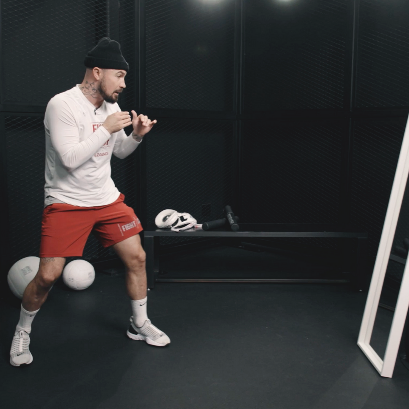 Aaron Swenson Demonstrating Footwork For Shadowboxing