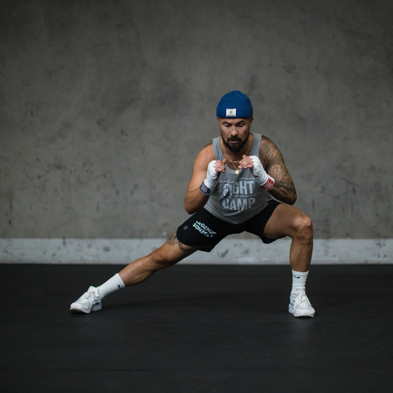 Aaron Swenson Stretching