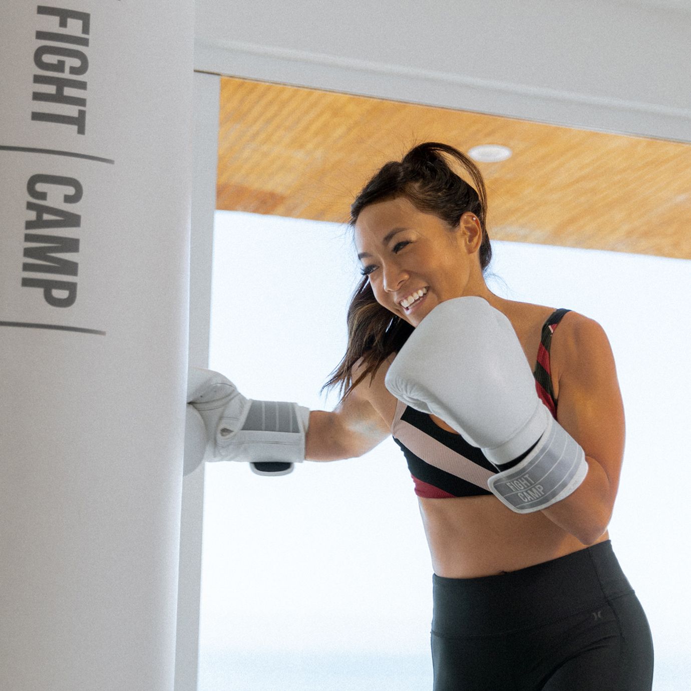 Boxer Working Out On a Heavy Bag