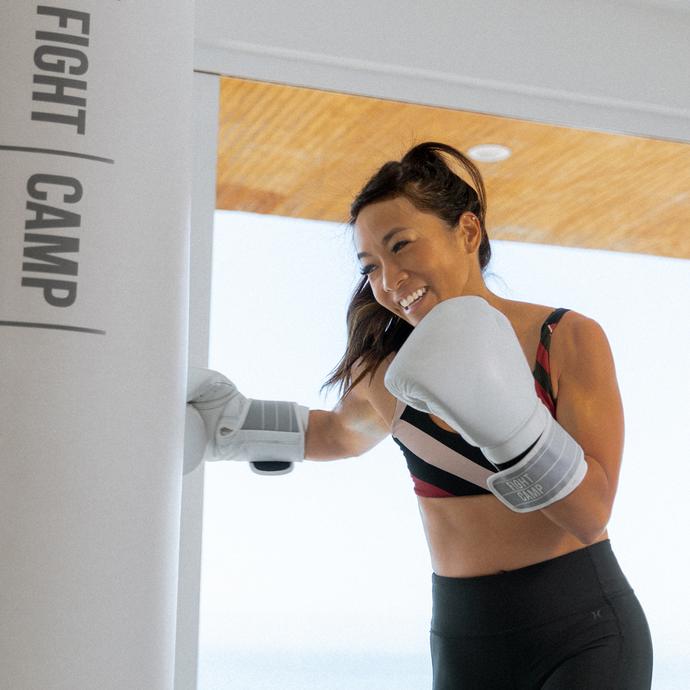Boxer Working Out On a Heavy Bag