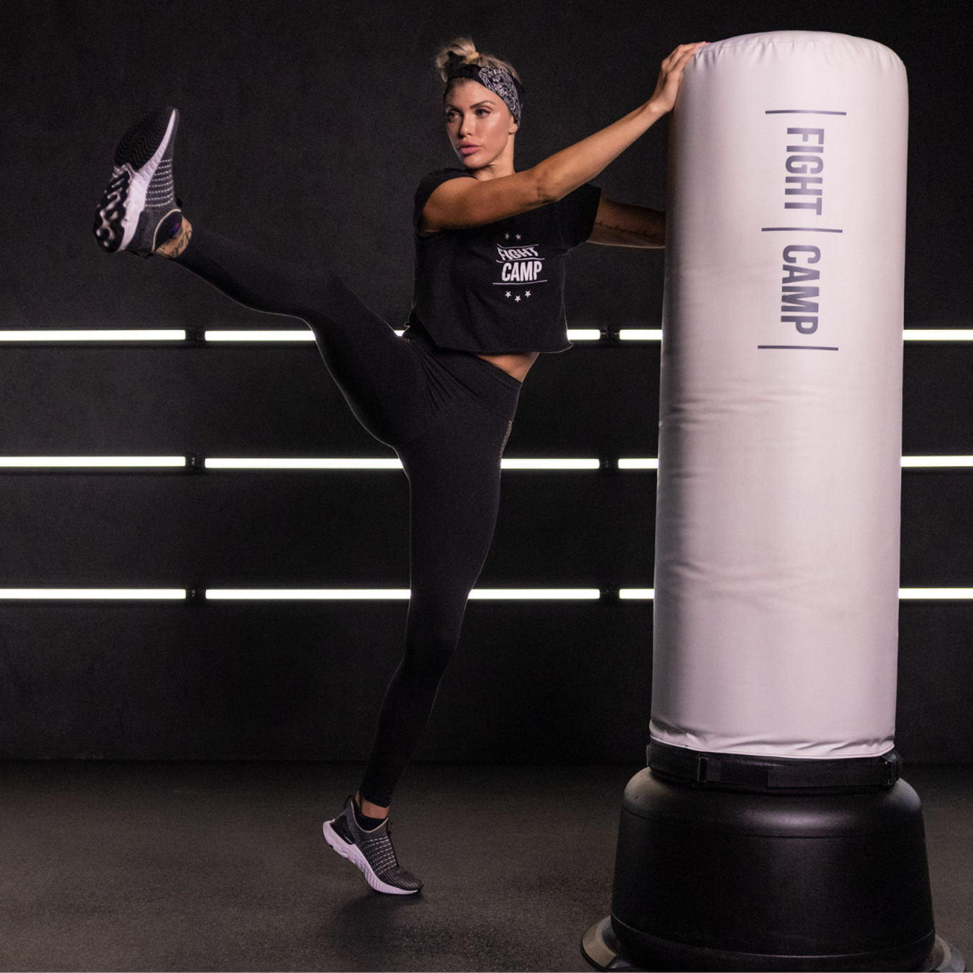 Shanie Smash Doing Side Leg Swings