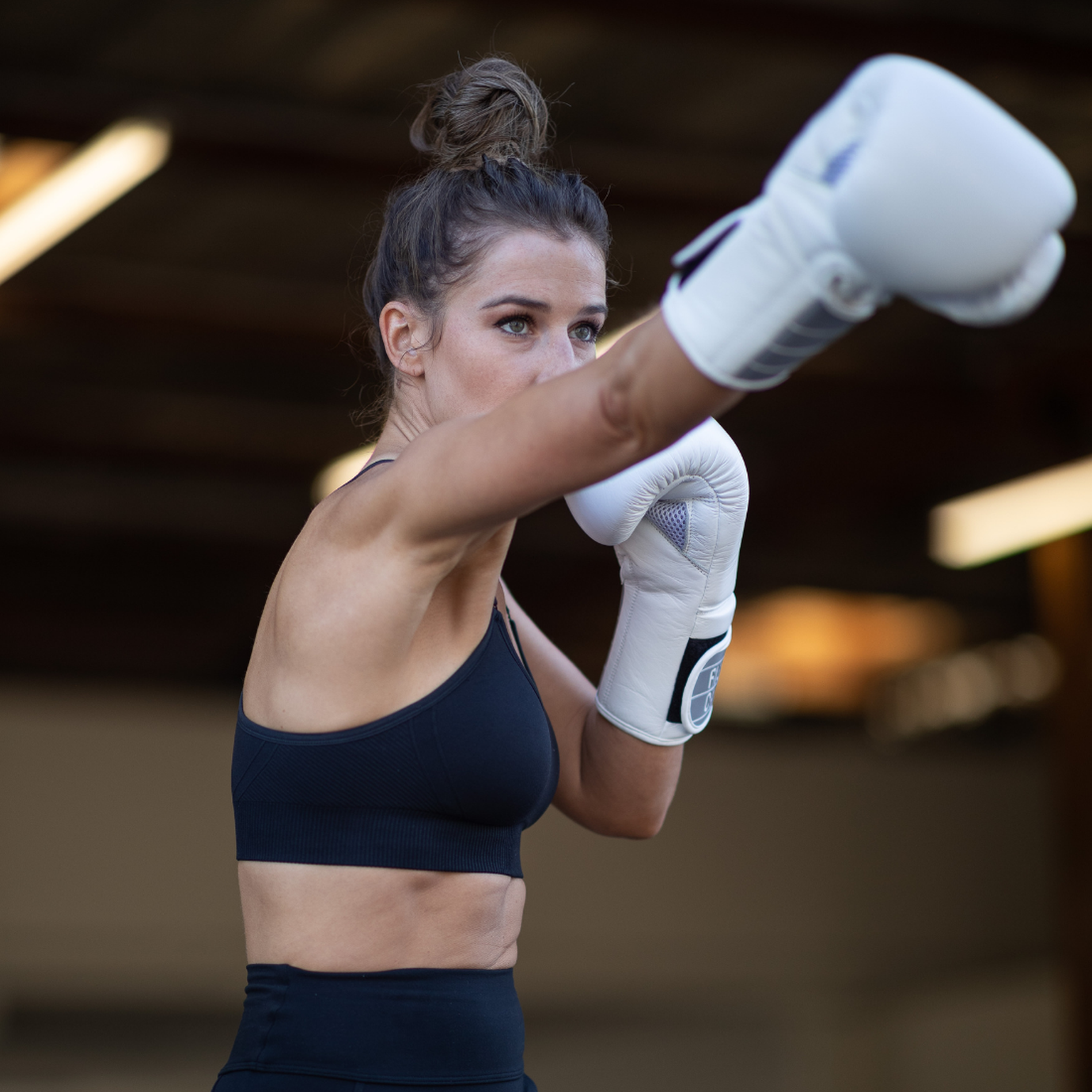 Jess Evans Throwing a Cross Punch