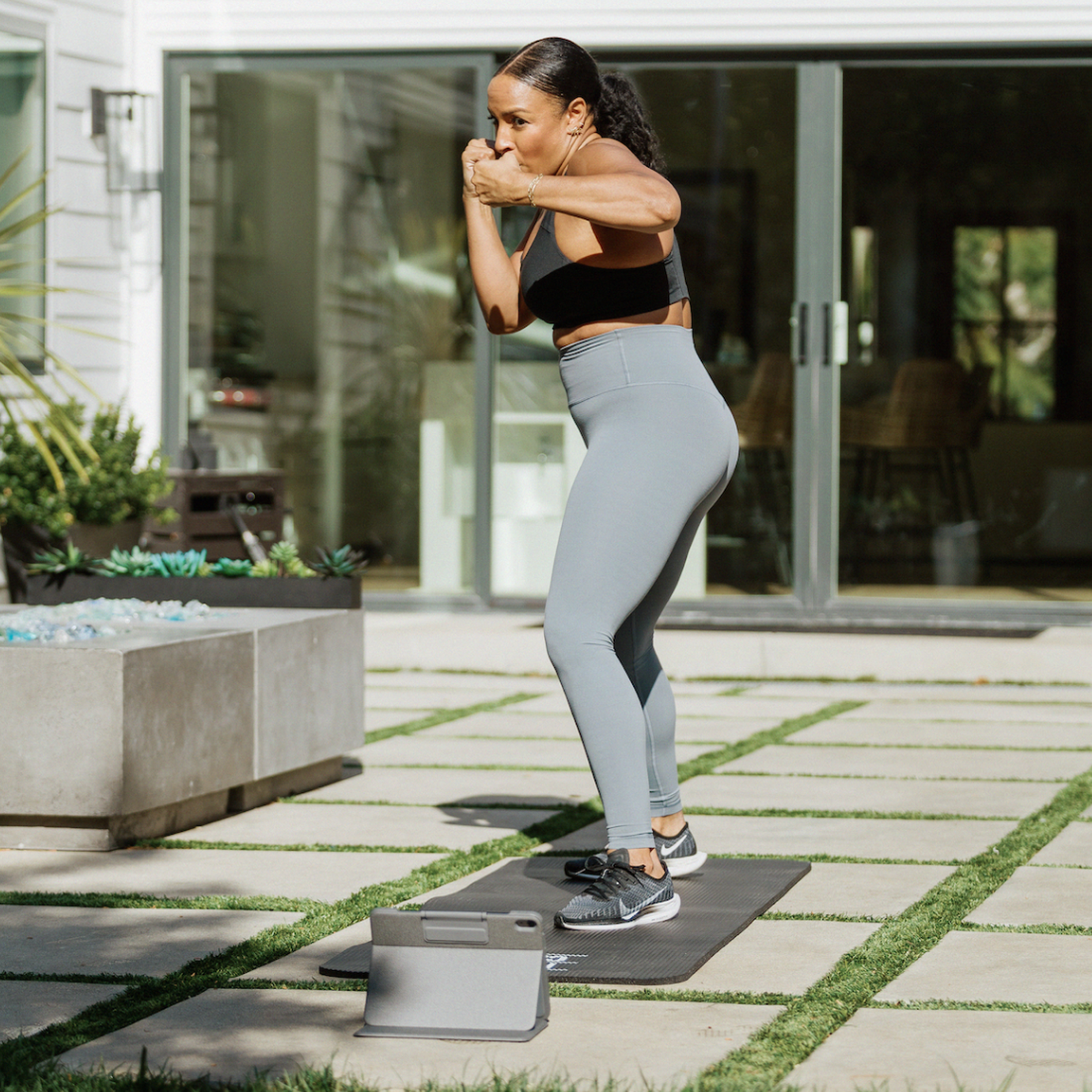 At-home boxing workout