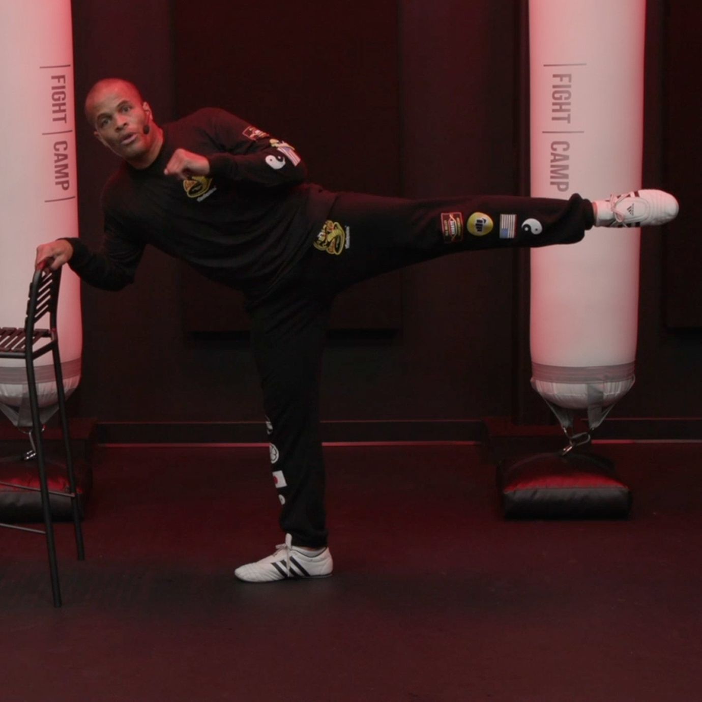 Flo Master Doing Roundhouse Kicks