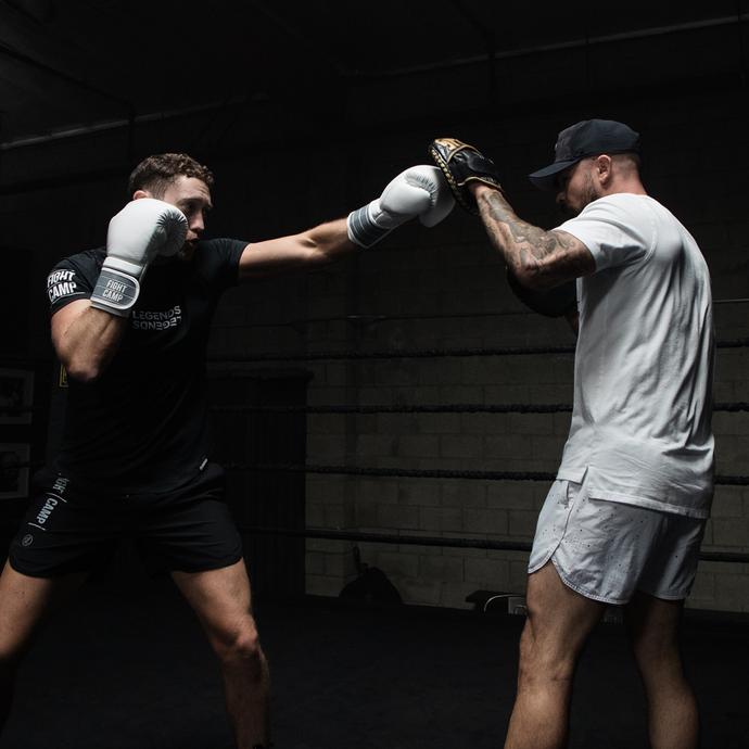Tommy Duquette & Aaron Swenson Doing Mitt Work Training