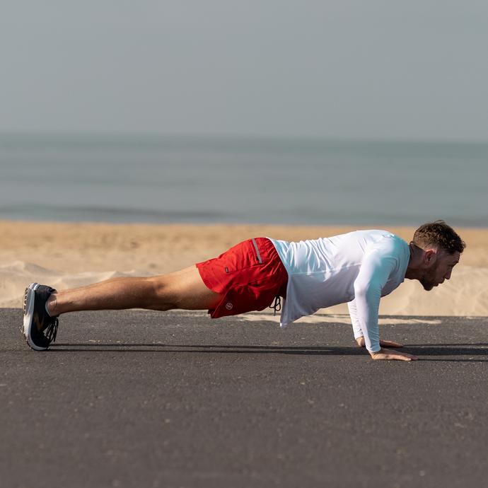 Tommy Duquette Doing Push Ups
