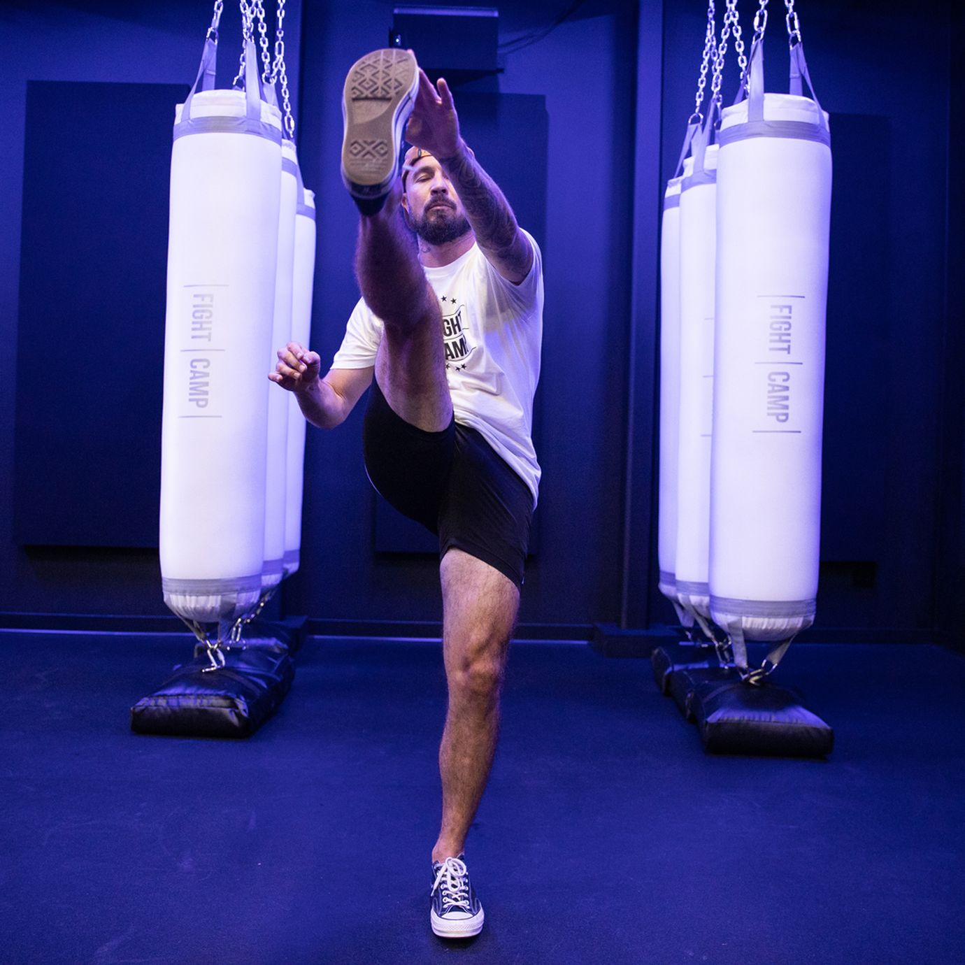 Aaron Swenson Doing Front Leg Swings