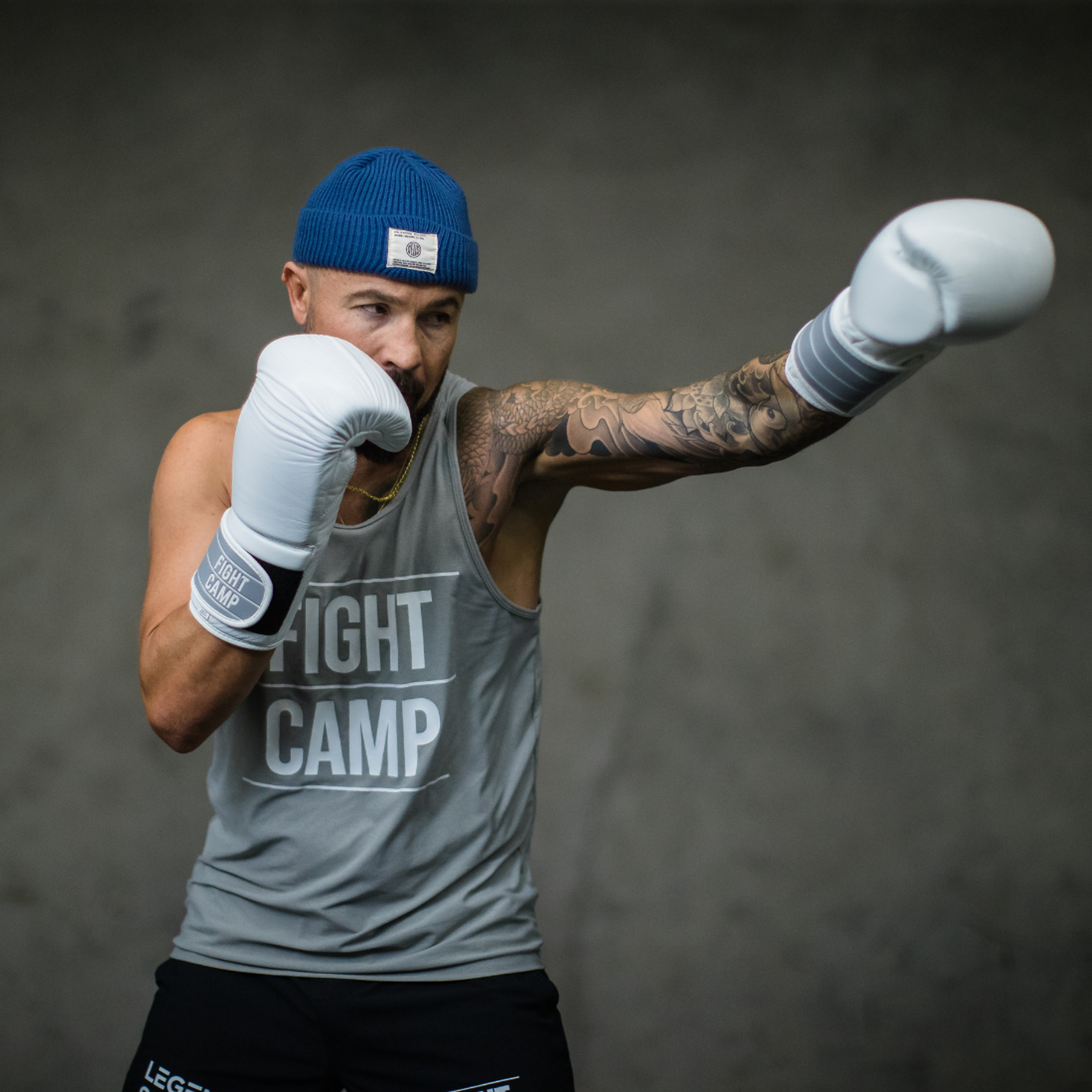 FightCamp Trainer Aaron Swenson Throwing a Jab Punch