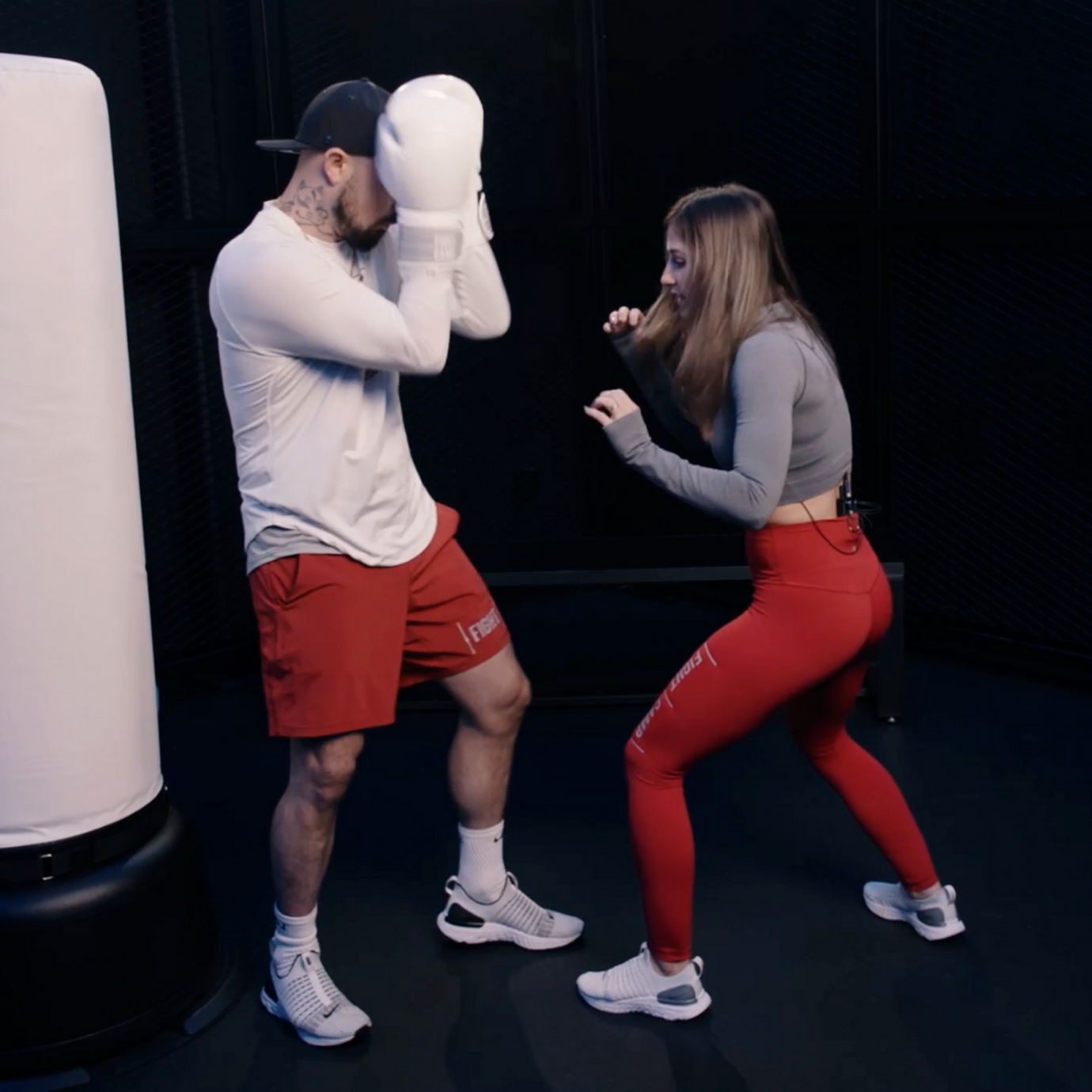 Kick and return to your defensive stance