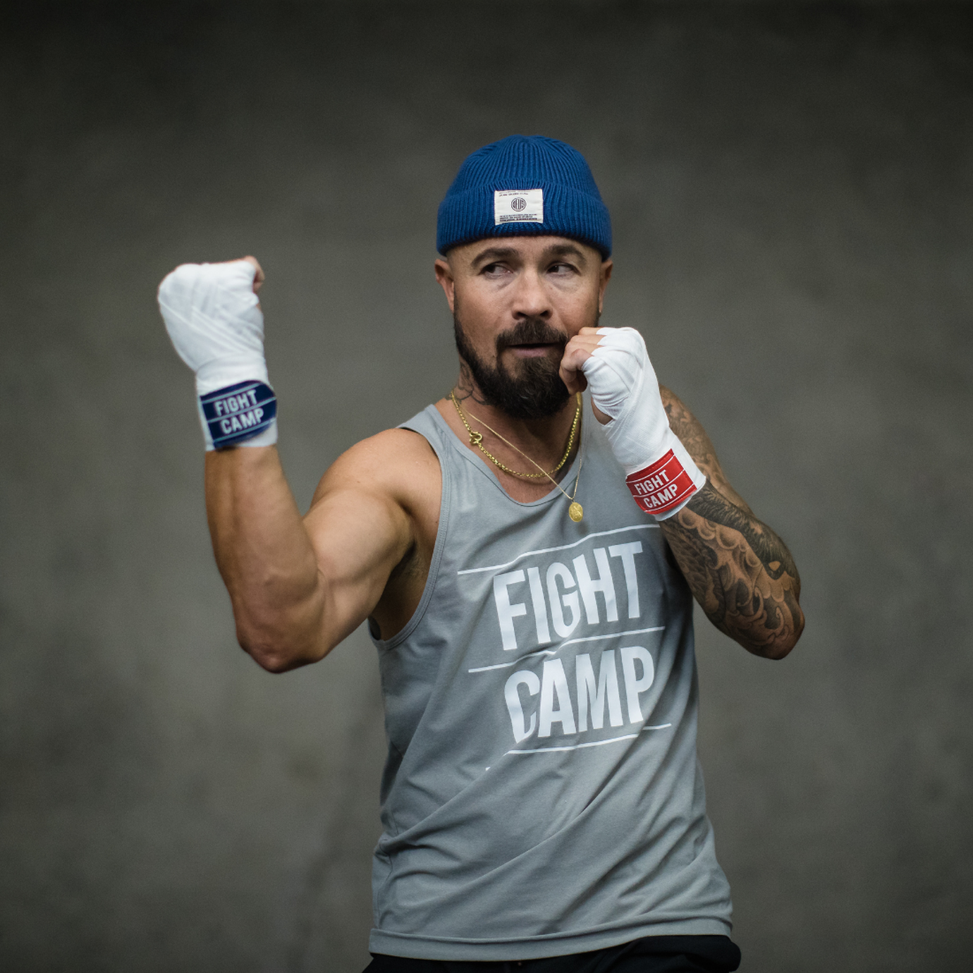 FightCamp Trainer Aaron Swenson Throwing a Rear Uppercut