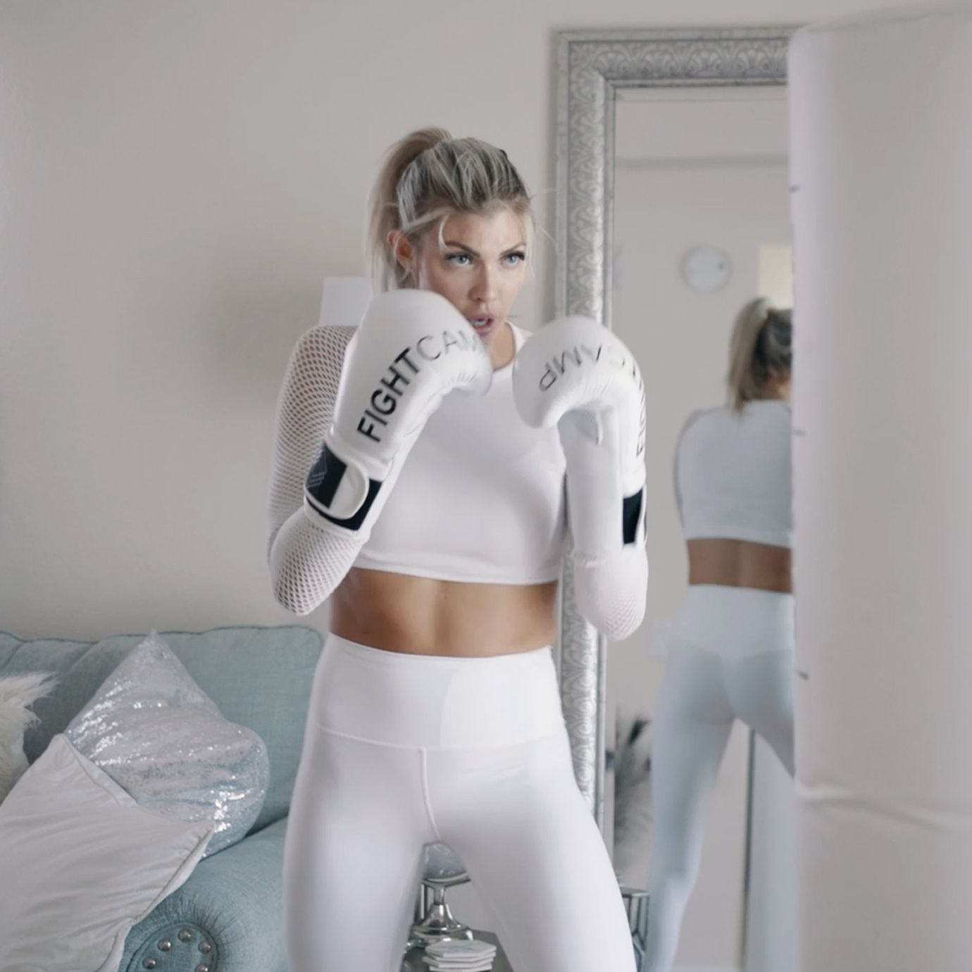 Shanie Smash Doing a Boxing Workout