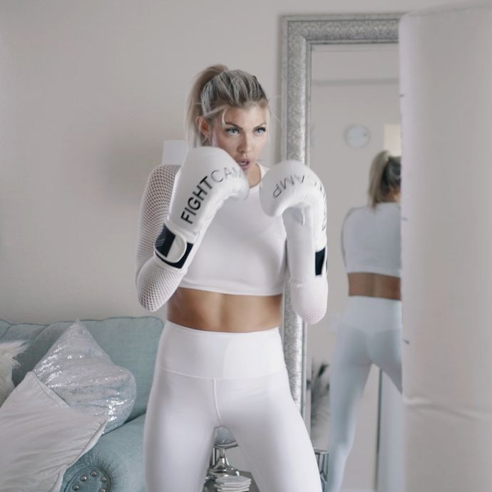 Shanie Smash Doing a Boxing Workout