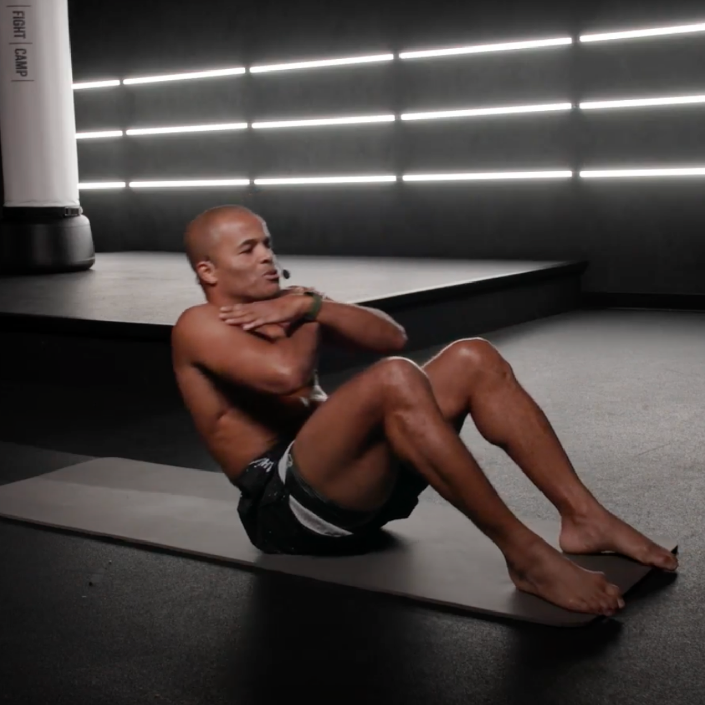 Flo Master Doing Sit-Ups