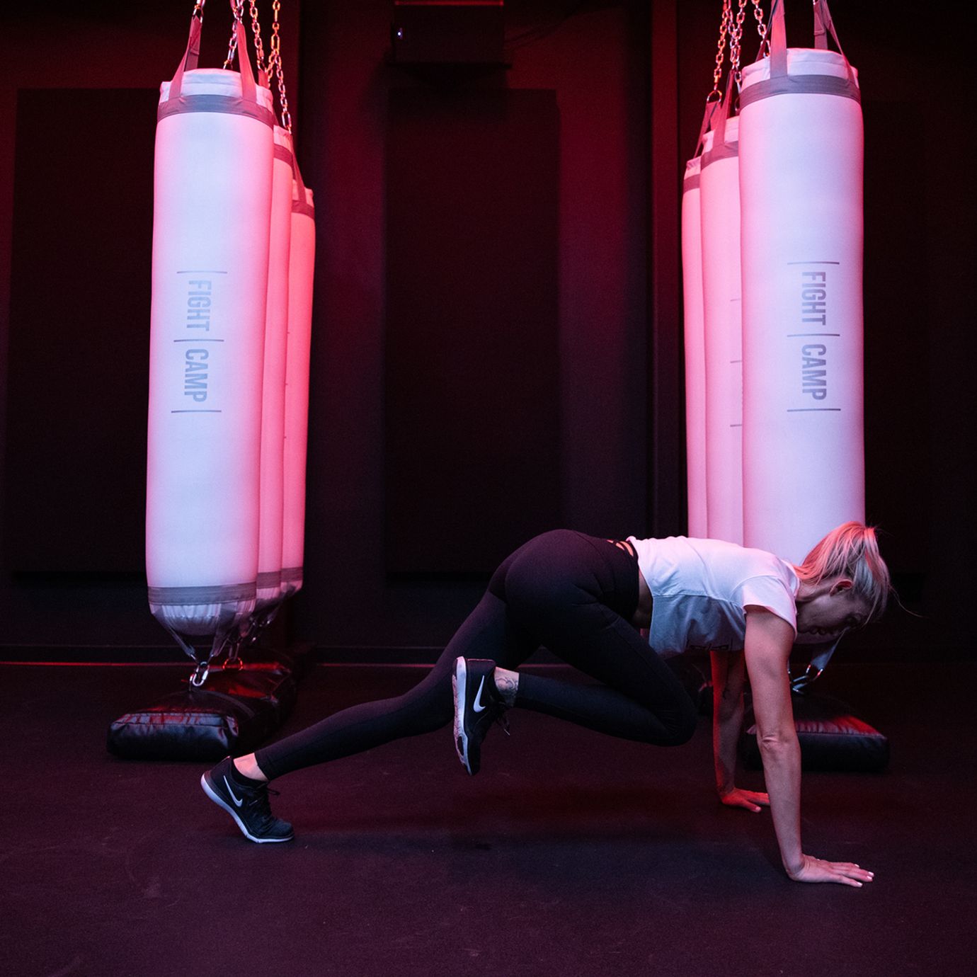 Shanie Smash Doing Mountain Climbers