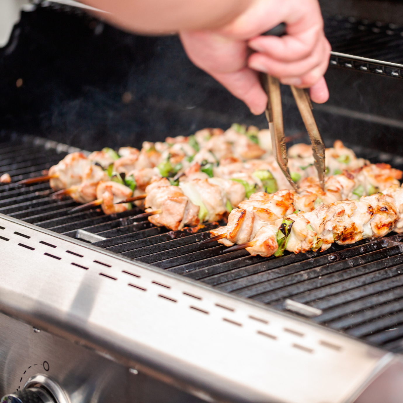 Grilling Chicken Skewers