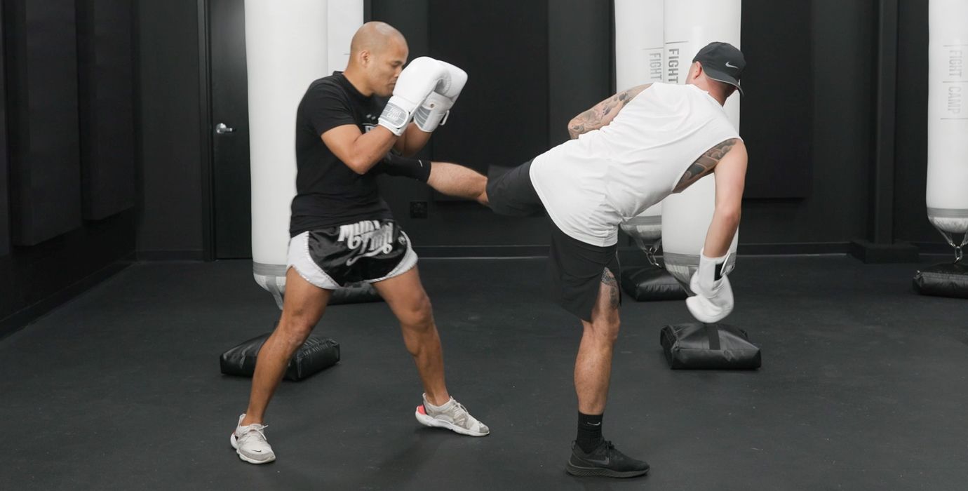Aaron Swenson Doing Spinning Back Kick