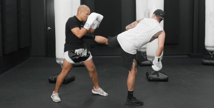 Aaron Swenson Doing Spinning Back Kick