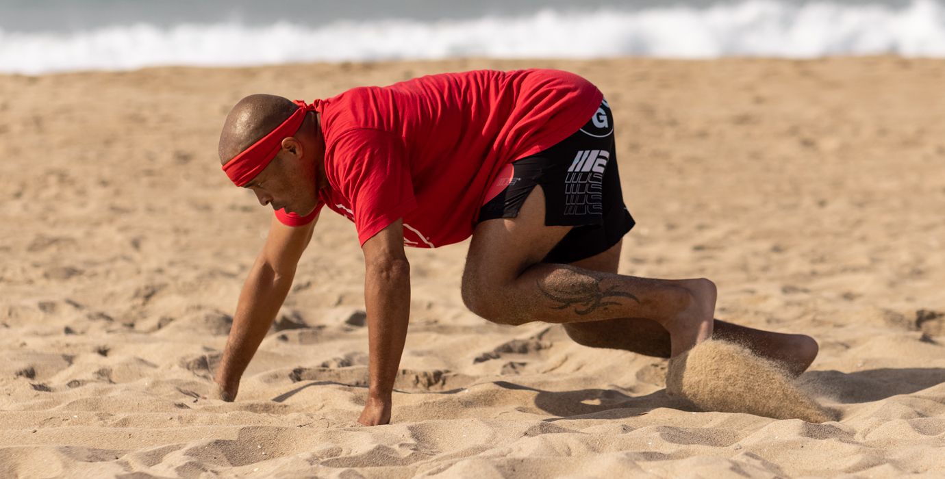 Flo Master Doing Bear Crawls