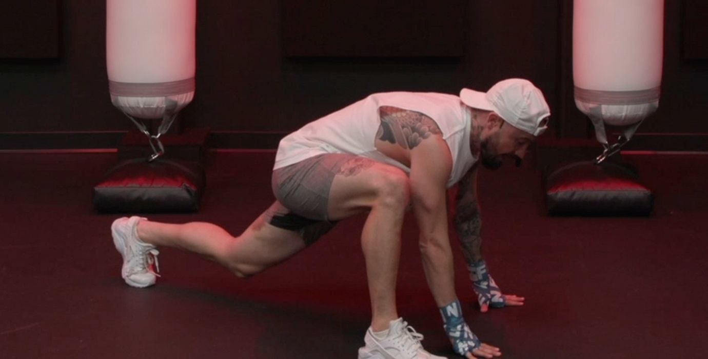 Aaron Swenson In Runner's Lunge