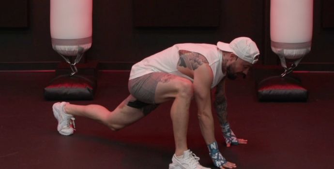 Aaron Swenson In Runner's Lunge